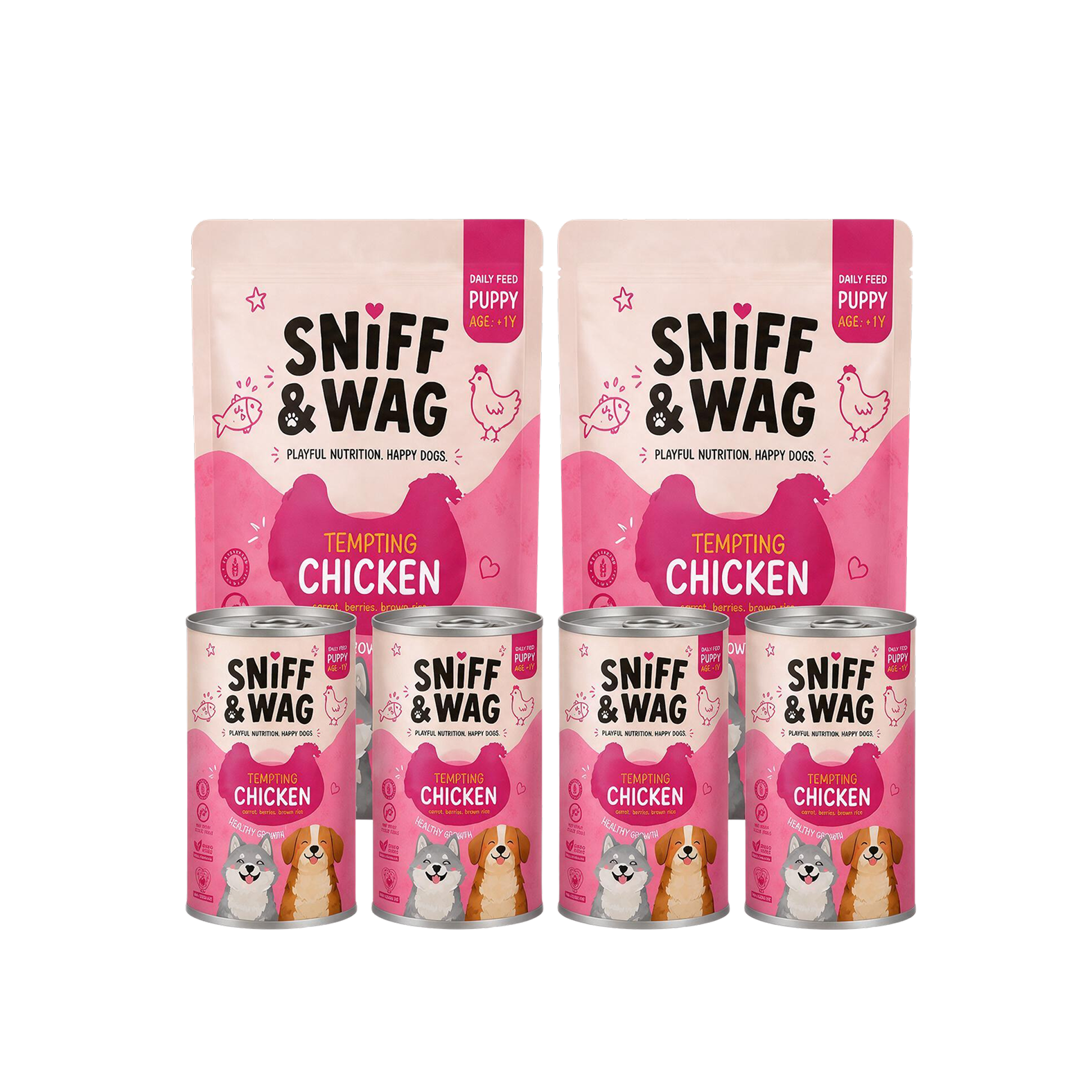Tempting Chicken puppy wet dog food
