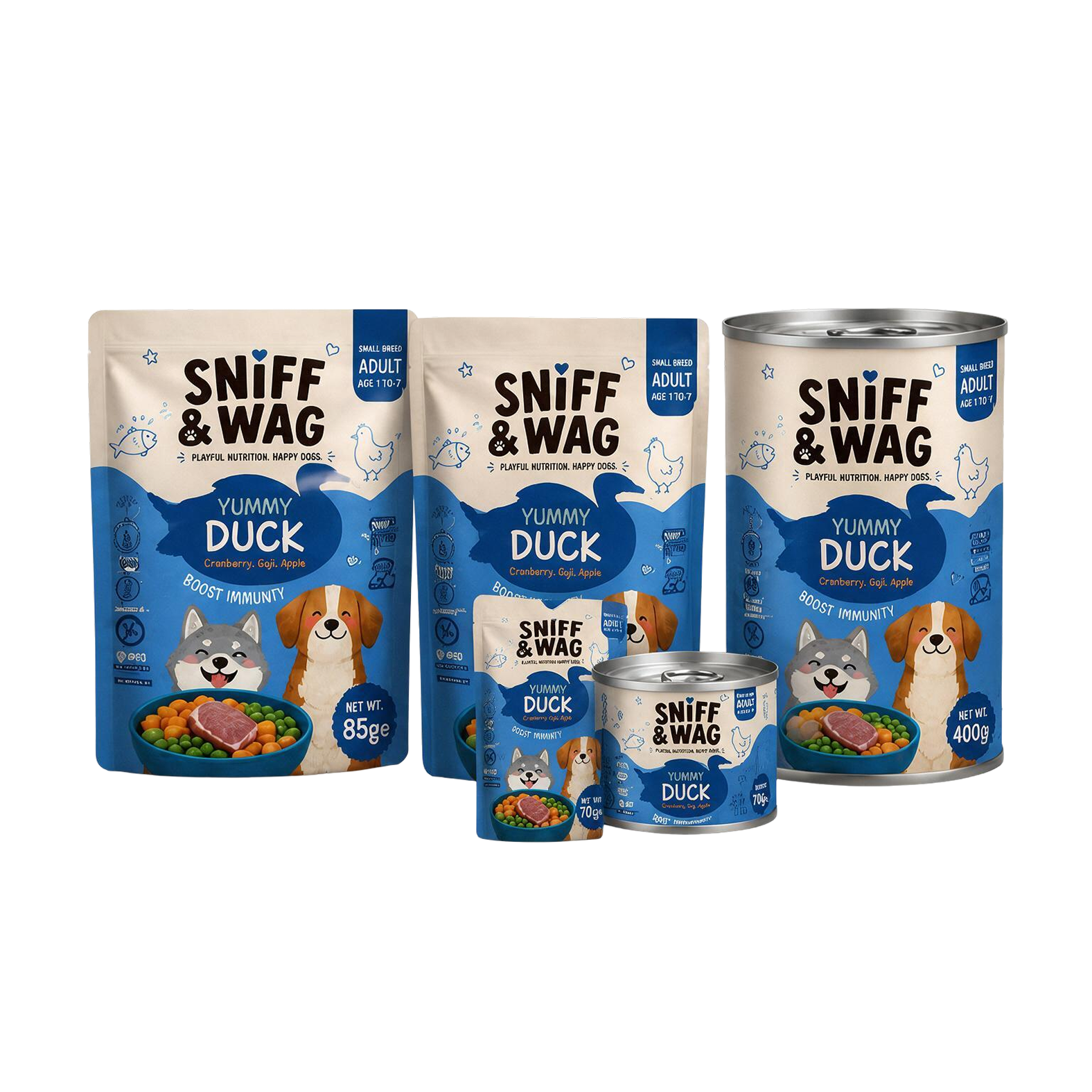 Yummy Duck wet dog food