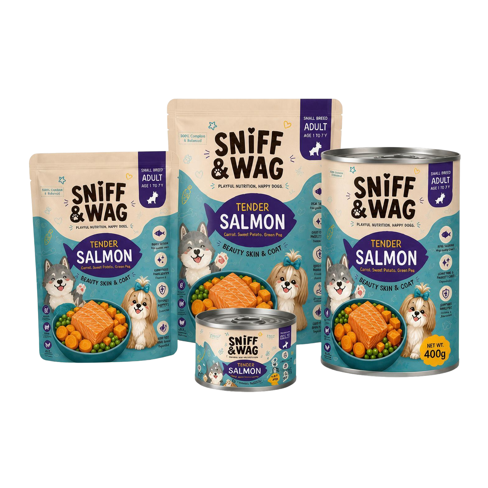 Tender Salmon wet dog food